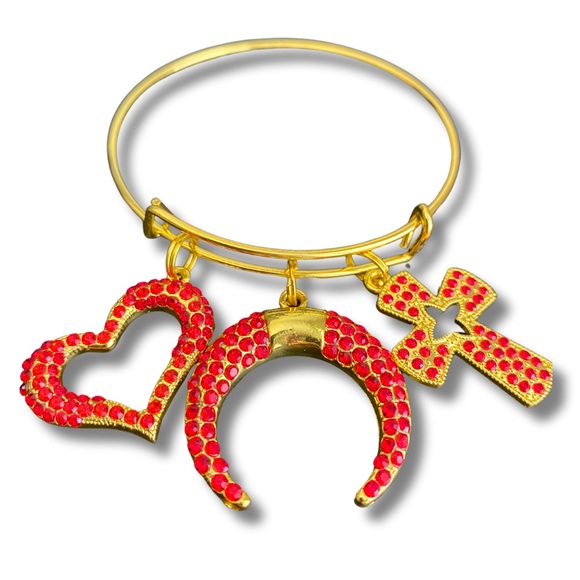 Custom “Dream Big” Charm Bangle bracelet - Picture 3 of 3